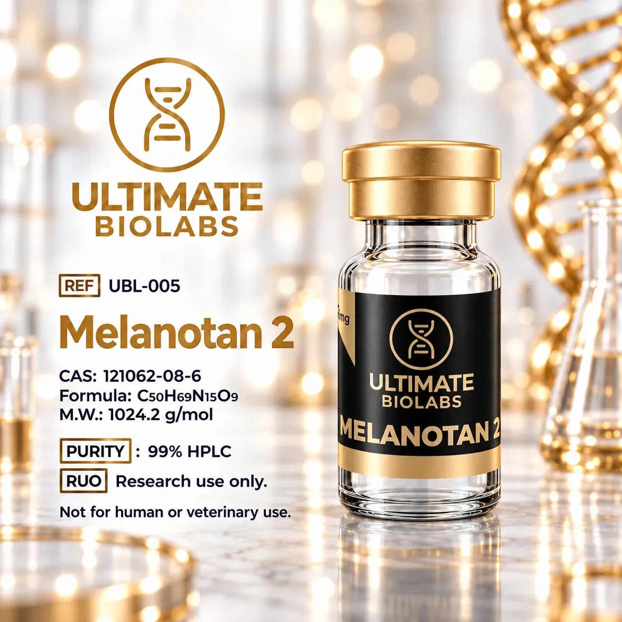 Melanotan 2 (10 mg) – Research Peptide